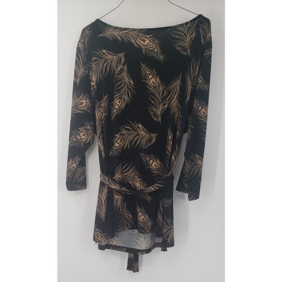 EAST 5TH Peacock Feather Print Top Womens Size 1x *NWT - Picture 2 of 5